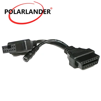 

12pin to 16pin OBD2 cable Service connector auto Diagnostic adapter car SCANNER cables Fit For Mitsubishi vehicle