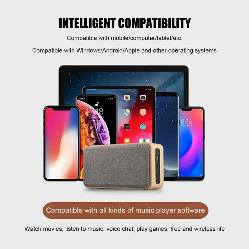 W5A портативный деревянный беспроводной динамик сабвуфер стерео Bluetooth s радио вода