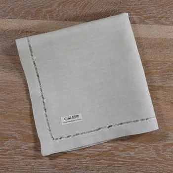 

N017: 12 Pieces Ladder Hemstitch Cloth Hemstitch Dinner Linen 18" x 18" Napkins Drawnwork table napkin