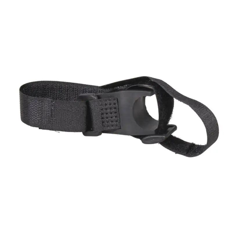 Best Bicycle Flashlight Clip Holder Torch Light Mount Base with Adhesive Strap Black Drop Shipping 4