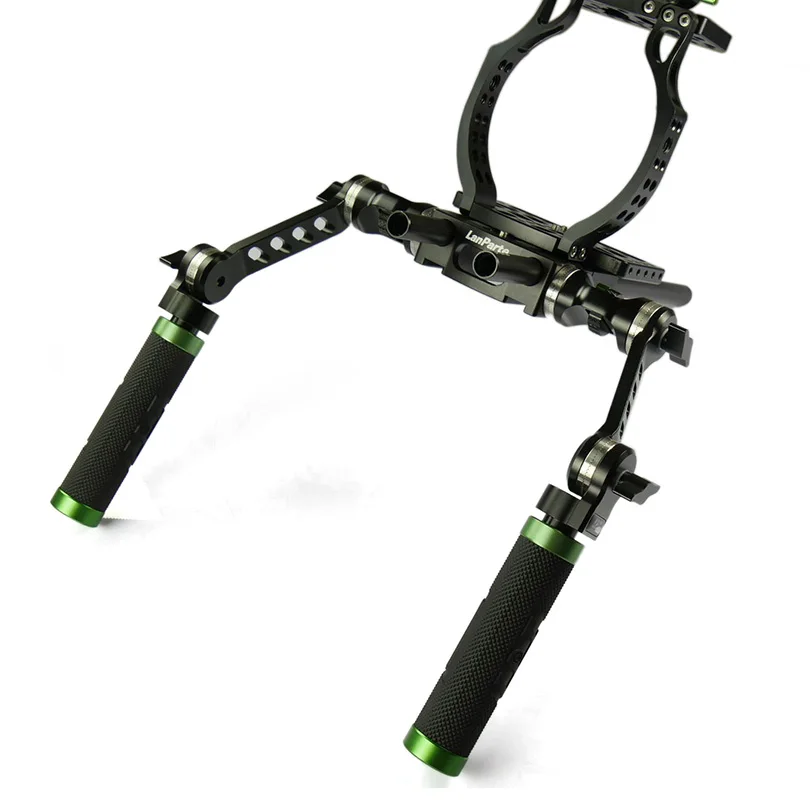 US $209.00 LanParte Universal Rosette Hand Grip V3 With Double Rob Clamp For 15mm System Shoulder Grip