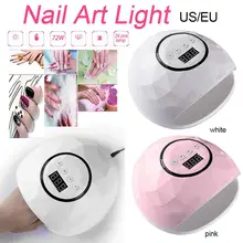 72 Вт Светодиодный УФ-гель для ногтей отверждения лампы легкий лак Сушилка Маникюр/педикюр дизайн ногтей Компактный изысканный Маникюр машина инструмент для маникюрного салона
