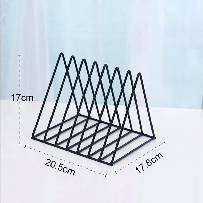 الحديد الثلاثي-يحشر مجلة سطح المكتب رف رف صحف المنزل مكتب سطح المكتب ملف كتاب تخزين الرف