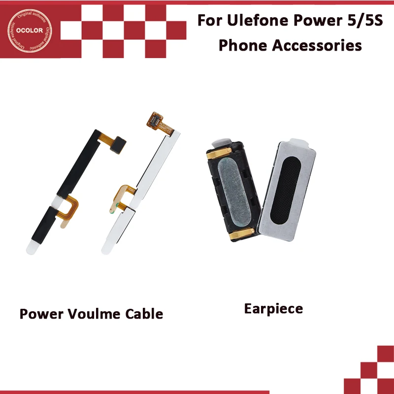 

ocolor For Ulefone Power 5 Power Volume Cable Earpiece Assembly For Ulefone Power 5S Power Volume Cable Earpiece In Stock