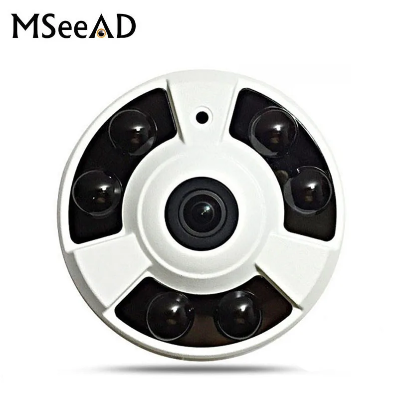 

Fisheye IP Camera 720P 1080P 2MP 3MP 5MP Panorama POE IP Camera Wide Angle 1.8mm Fisheye Dome Security CCTV Cam Night Vision