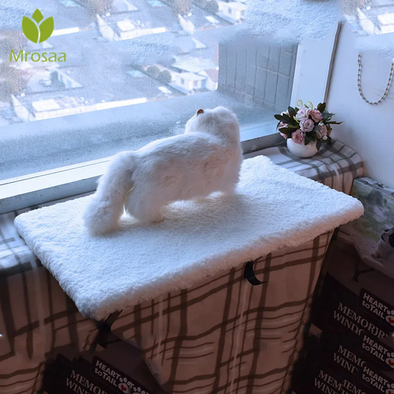 

High quality Pet Cat Balcony Hammock Cats Nest Keep warm Window Mount Pet Hammock Comfortable Pet Bed Nest Cover Cushion Pads