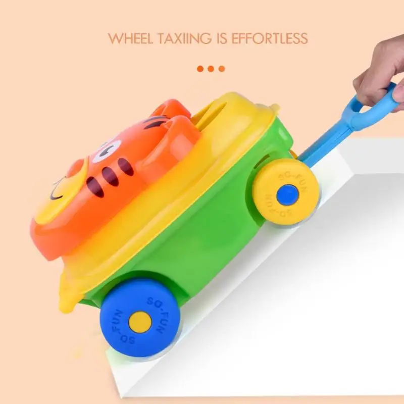 incredible Cartoon Tiger Shape Sand Beach Toy Trolley Cute Trolley Sand Pretend Play Toys for Children Spade S