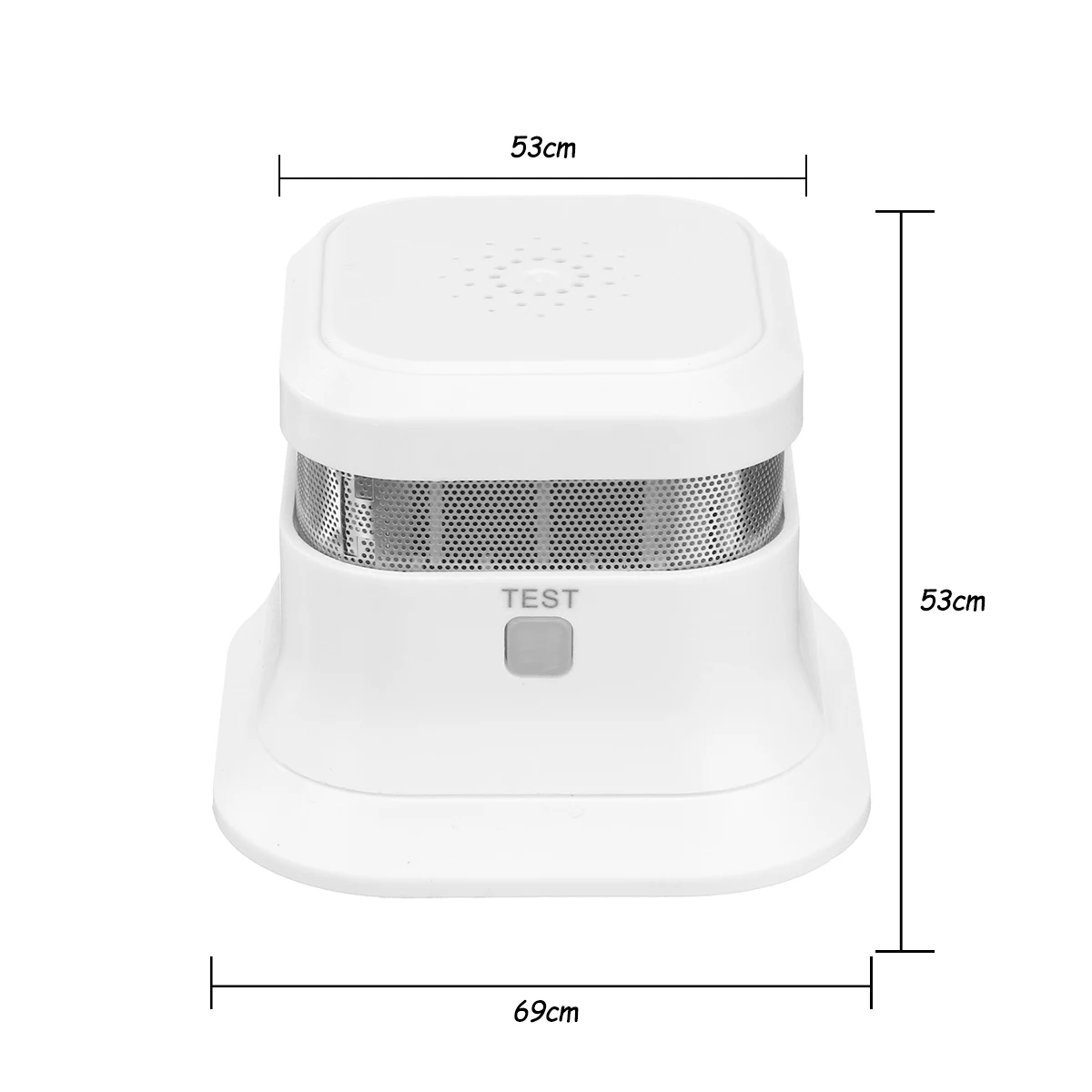 Red LED Smoke Detector Fires Alarm Detector Independent Smoke Alarm Sensor for Home Office Security Photoelectric Smoke Alarm