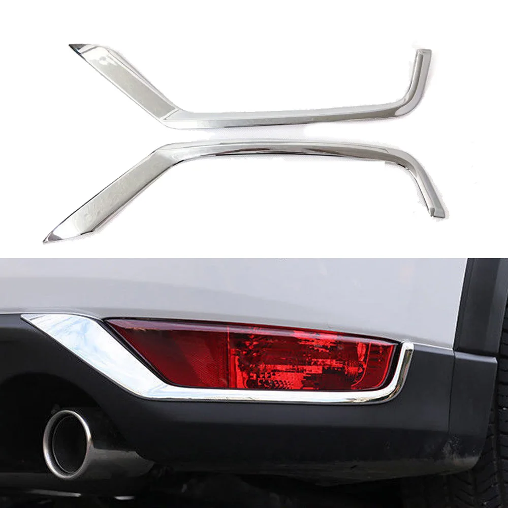 

car ABS trim back tail rear left right fog light cover lamp frame sticker for Mazda CX-5 2nd Gen 2017-2018 car accessories 2pcs