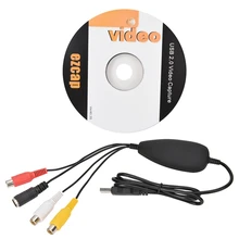 USB 2,0 Карта видеозахвата конвертер приобретение видеокарты адаптер Поддержка для V8 Hi8 видео системы(VHS) Формат видео