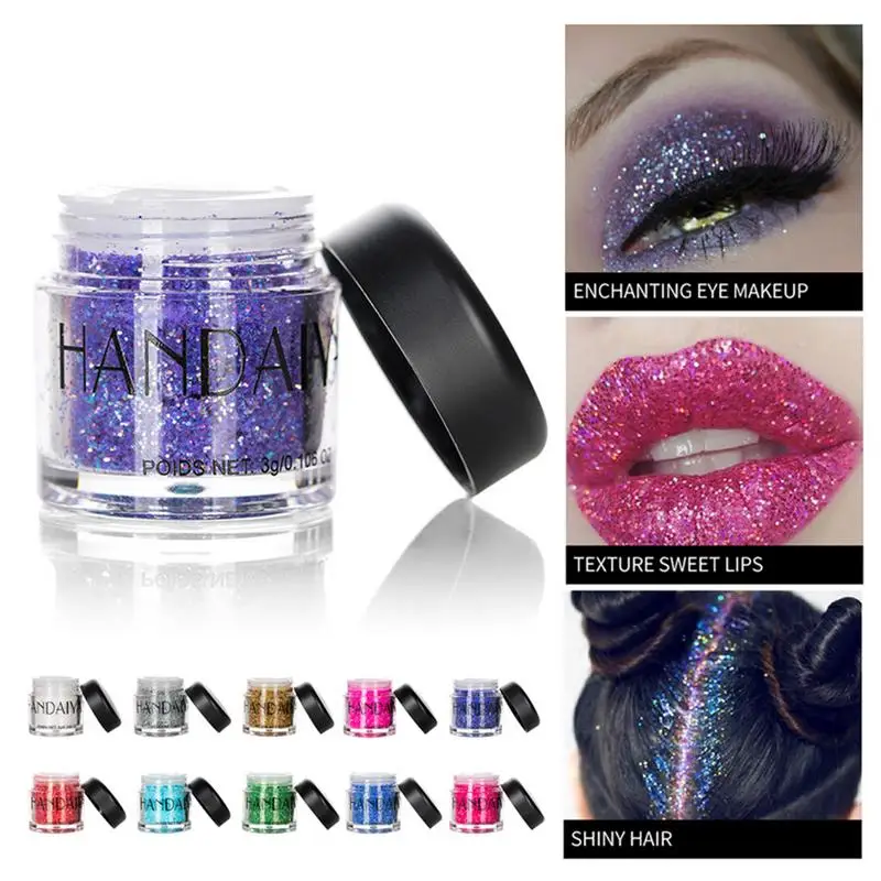 

Shimmer Eyeshadow Glitter Cosmetics Extra Fine Glitter Powder-Make Up Body Face Hair Lips & Nails