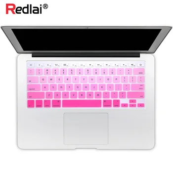 

Redlai US English Gradient Rainbow Keyboard Cover For Apple Macbook Old Pro Retina 13 15 inch Air 13" A1466 Keyboard Stickers