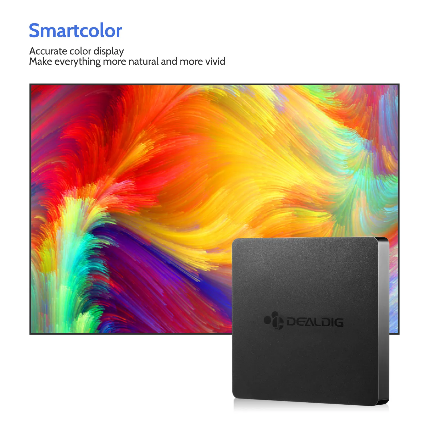 DEALDIG BOXD7 Android 7 1 6K tv Box Голосовое управление четырехъядерный 2 Гб ОЗУ 16 ПЗУ 4G/5 8G