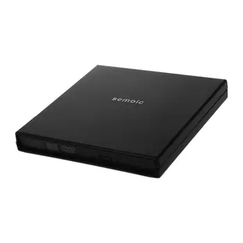 

semoic Laptop USB to Sata CD DVD RW Drive External Case Caddy