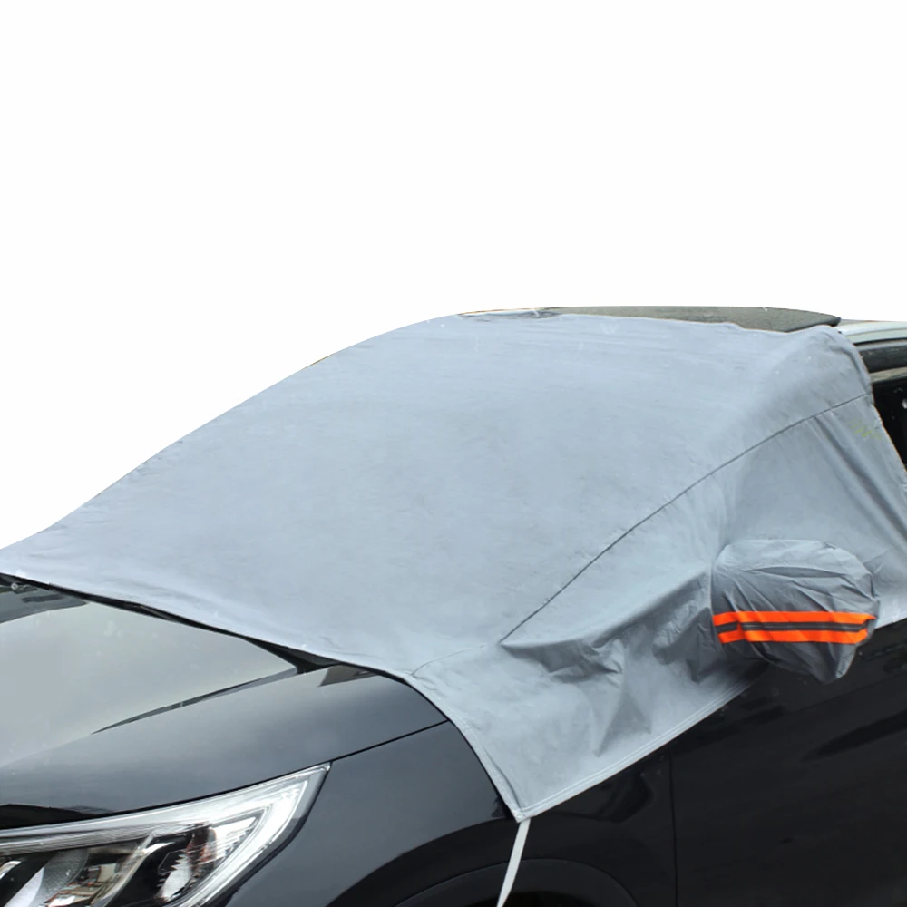 PEVA Car Windshield Snow Cover Sun Cover Tarp with Mirror Cover