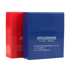 300 лист/коробка Стоматологические артикуляционные бумажные полоски красный/синий стоматологический лабораторный Инструмент Уход за полостью рта Отбеливание Зубов Стоматологический материал