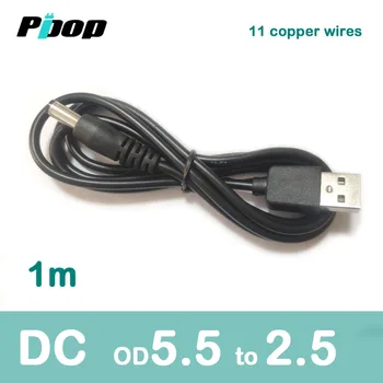 

DC 5V 12V Jack 5.5mm x 2.5mm 1.0M Power Cable USB 2.0 Multi Charger Connector Cable for MP3 MP4 Table lamp Tablet