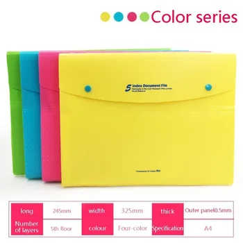 

5 Layers Expanding Waterproof File Folder A4 Paper Organizer Portable File Holder Waterproof Document BagOffice School Supplies