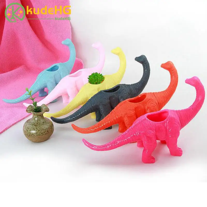 

Dinosaur Shaped Flower Pot PVC Flowerpot Planter Container Gardening Vase Flower Pots Succulent Plant Pot for Home Decoration 58