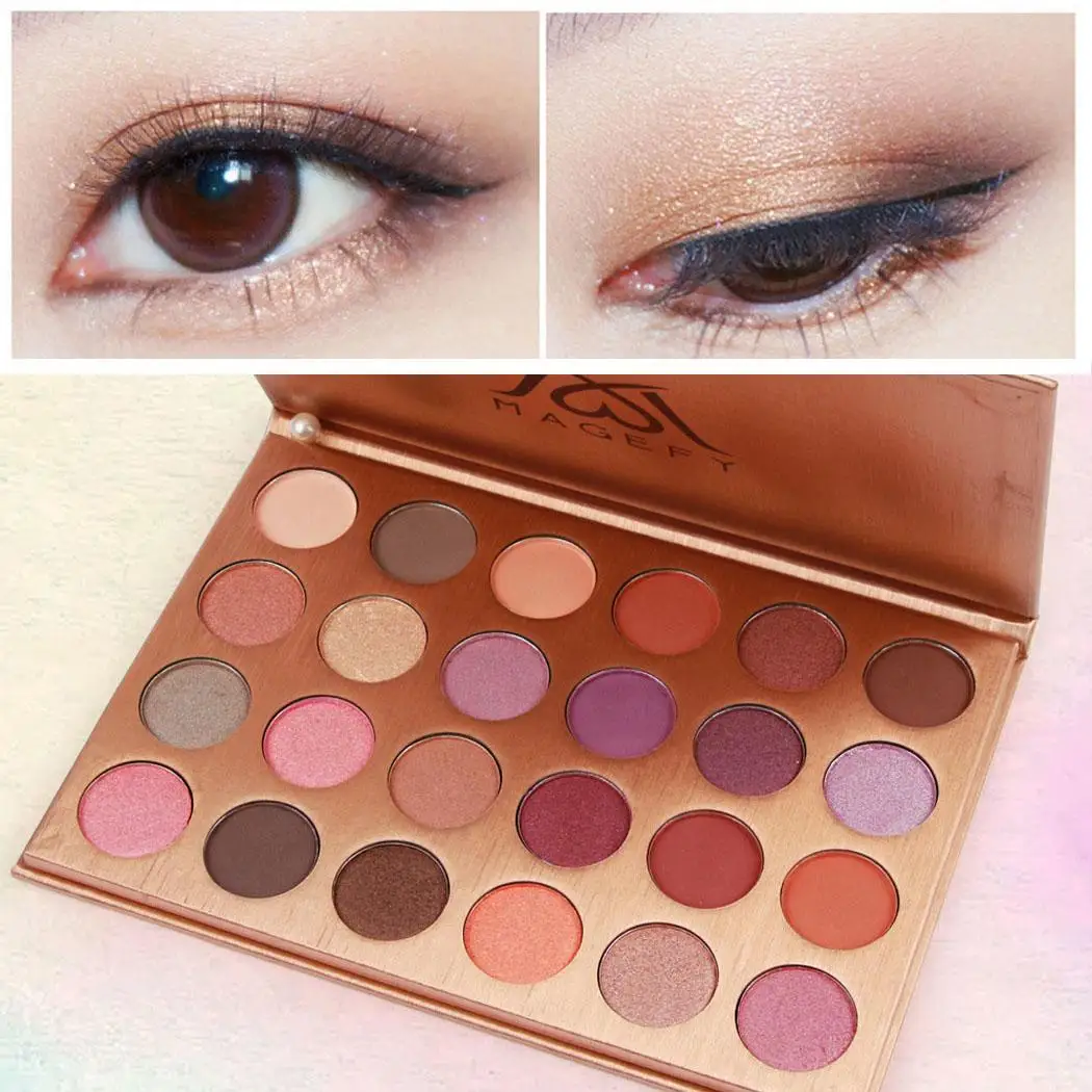 Professional 24 colors Matte Color Pigments Make Up Eye Shadow Glitter Waterproof Makeup Eyeshadow Palette |