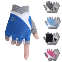 Для женщин и мужчин Спорт Велоспорт фитнес тренажерный зал тренировка, упражнение половина пальцев перчатки велосипед поддержка запястья