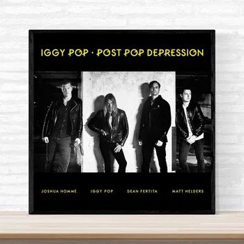 

Iggy Pop Post Pop Depression Music Album Cover Poster Print on Canvas Wall Art Home Decor No Frame
