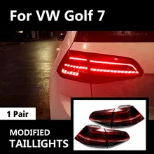 Buy Car Styling Led Taillights 1 Pair For Vw Golf 7 Mk7 Golf7 Golf7.5 Mk7.5 13-17 DIY Modified Led Tail Lights Rear Lamp Brake light Free Shipping