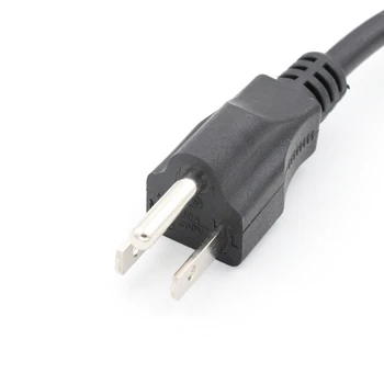 

Free shipping! 10pcs/lot USA US Plug Power Cord 3 Pin Prong American IEC C13 Power Supply Lead Cable 1.5m Wires For AC Adapters