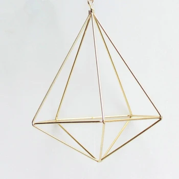 

1 X Wall Hanging Box Moss Fern Flower Pot Decor Vintage Geometric Bracket 2019