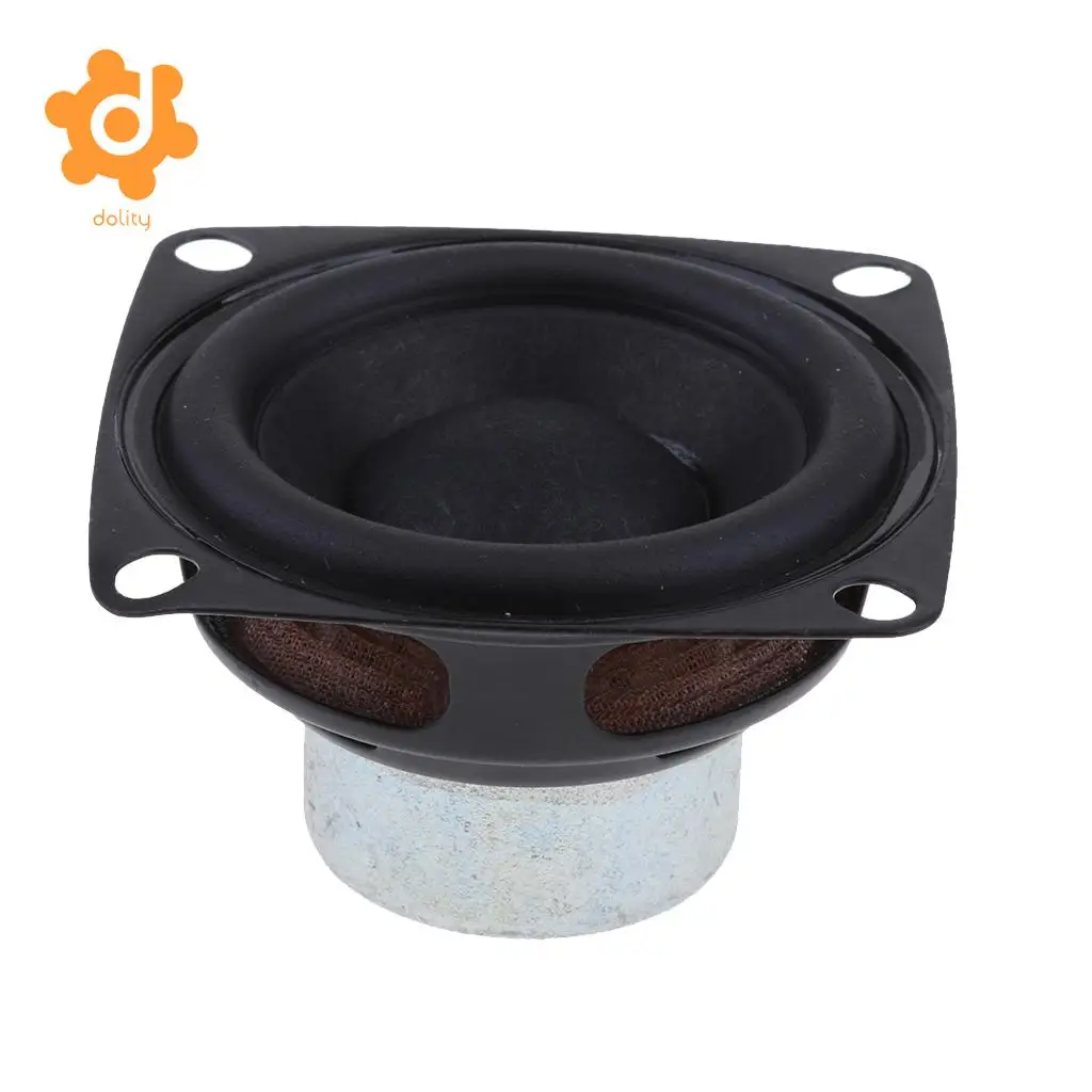 

dolity 53mm 4Ohm 10W Full range Audio Speaker Square Loudspeaker 20 Coil 2.05 inch