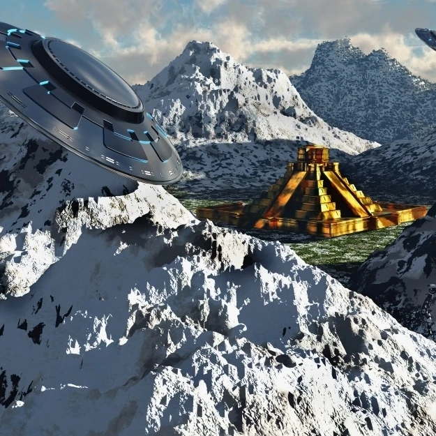 Легендарный Южной Америки золотой город El Dorado в зима плакат печати (36x22) | Дом и сад