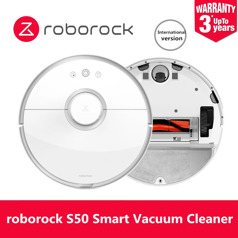 

Original Roborock S50 Robot Vacuum Cleaner For Home Automatic Sweeping Dust Sterilize APP Smart Intelligent Washing Mopping