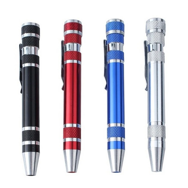 

High Qualiy 8 In 1 Pocket Precision Screwdriver Bit Set Torx Star Phillips Repair Tool Kit