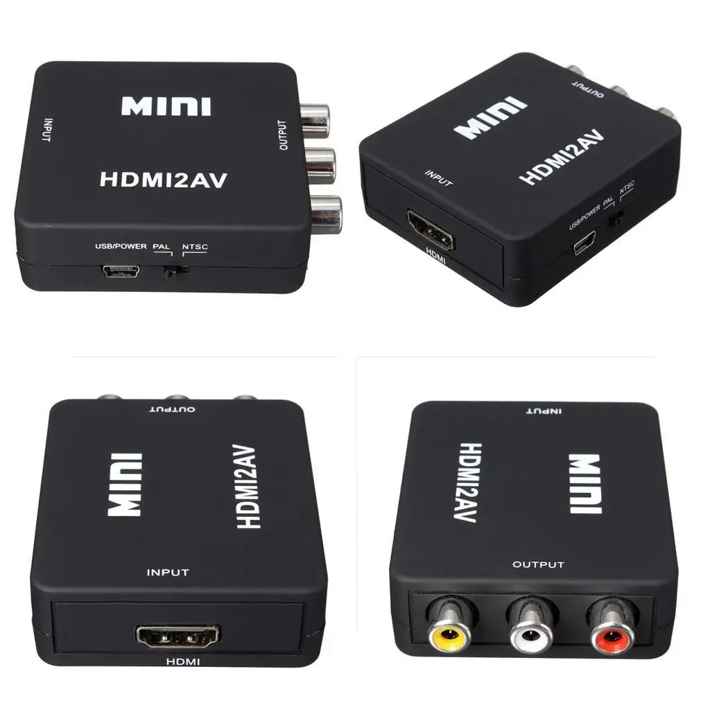 1080 P Мини hd конвертер AV 1 м к HDMI RCA 60 Гц/720 Гц CVBS 40g композитный видео и аудио адаптер| |