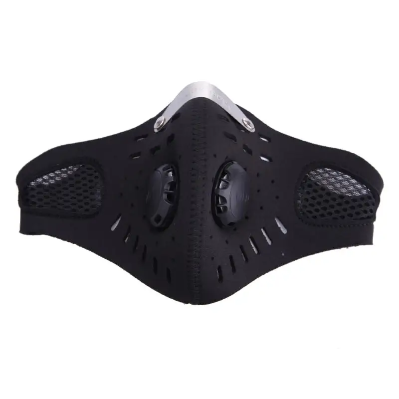 Маска для лица для бега, защитная маска для упражнений, анти-туман, маска для велосипеда на открытом воздухе с фильтром, Половина шлема, защита, велосипедное снаряжение