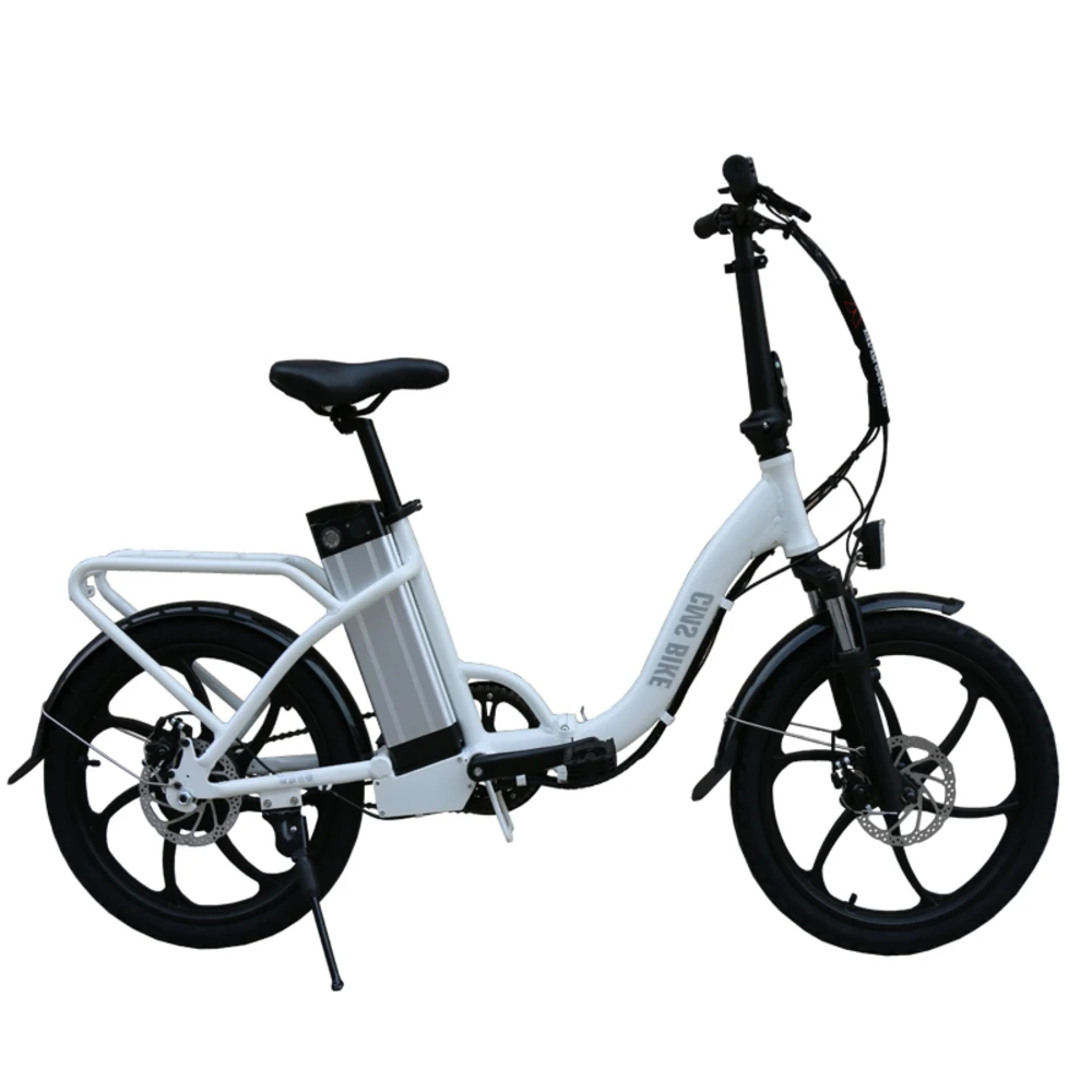 Дюймовая Складная литиевая батарея электрического велосипеда Bicycle36v350w девушка