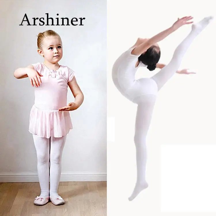 

Solid Footed Pink Black High Tights White Of Girls Pairs Children Pantyhose 1 Elastic Dance New Stockings