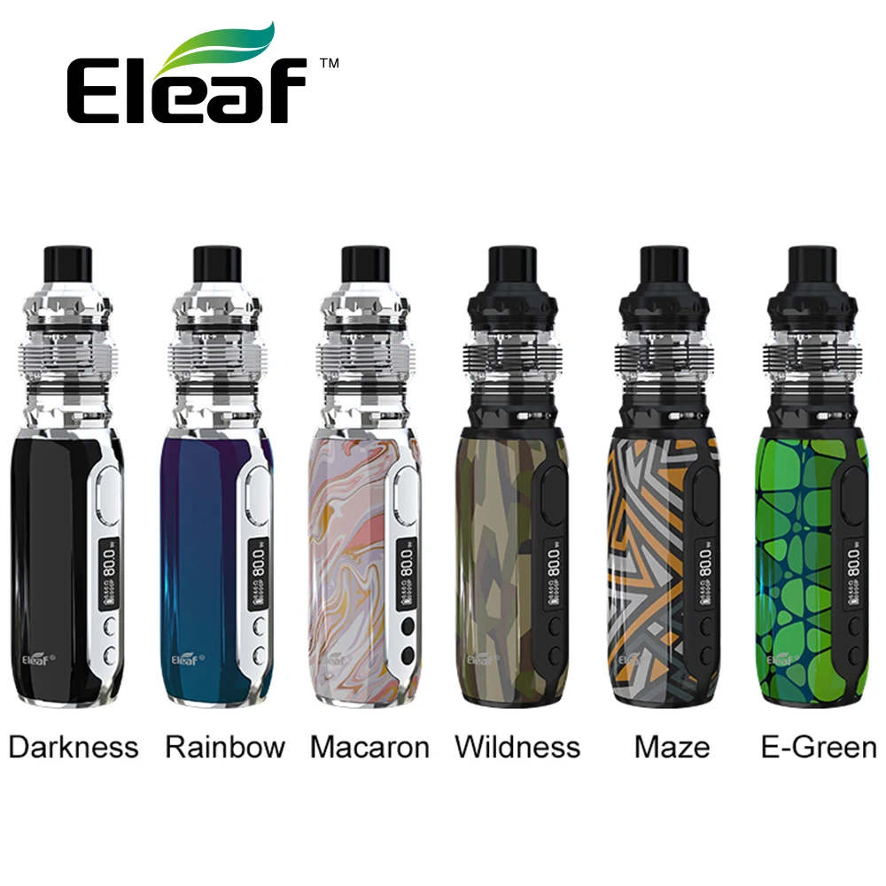Новый Eleaf iStick Rim 80 Вт комплект с 4 мл/2 мл Melo 5 атомайзер и 3000 мАч Mod EC-S/EC-M катушка Vape Kit