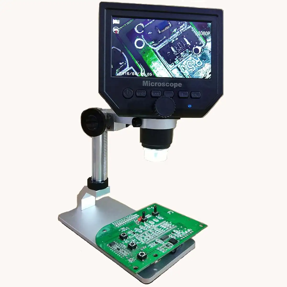 

600X Mustool G600 Digital Microscope 3.6MP 4.3inch HD LCD Display Continuous Magnifier with Aluminum Alloy Stand Upgrade Version