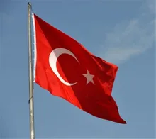  Large 90cmx150cm Turkey National Flag High Quality Flags and Banners Home Decor Polyester Flying Banner 3x5FT 