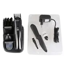 Многофункциональная аккумуляторная электрическая машинка для стрижки волос 7 в 1, бритва для носа, триммер для волос с вилкой ЕС