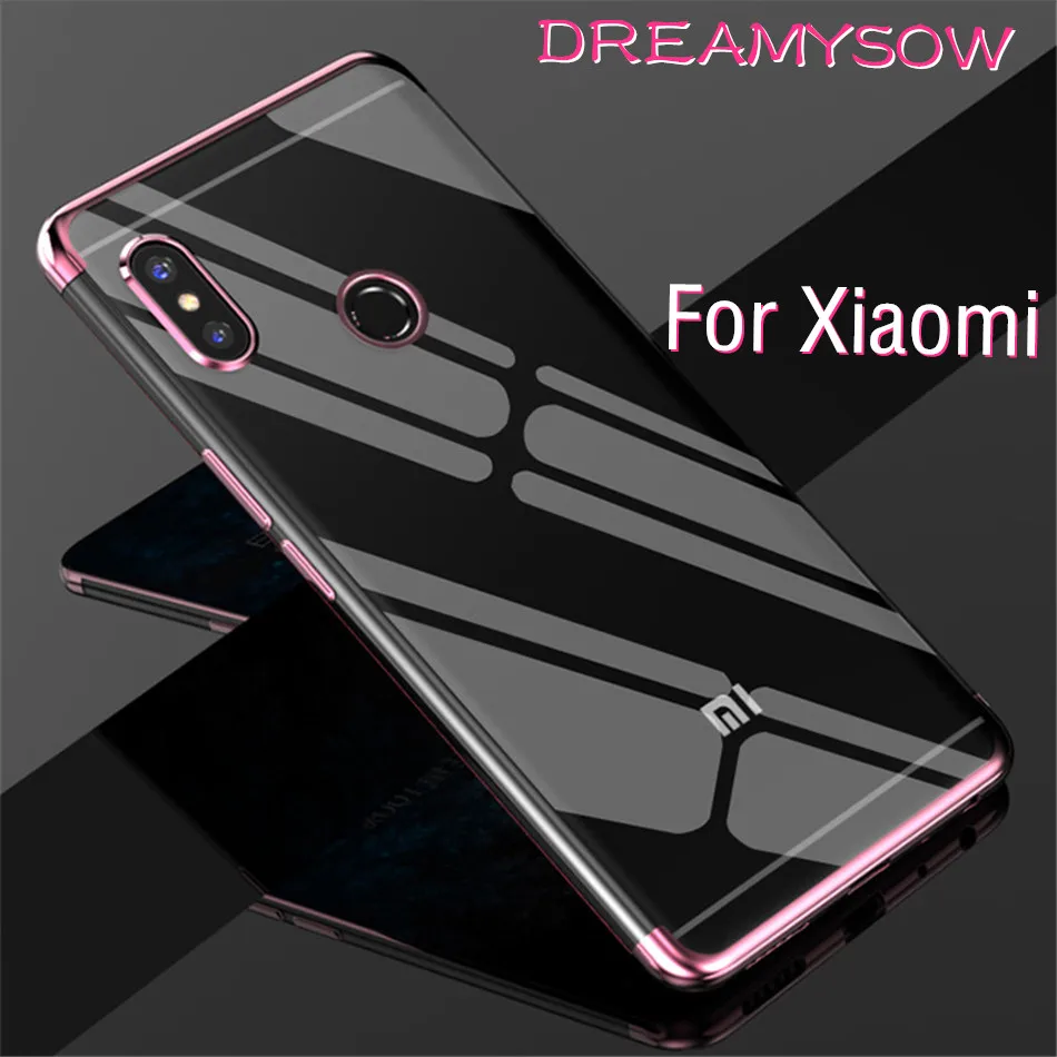 

Plating Silicone TPU Phone Case for Redmi Note 6 5 5A Redmi 5 6 6A Lxury Soft Shell For Xiaomi Mi8 Lite 8 SE MiPocophone F1