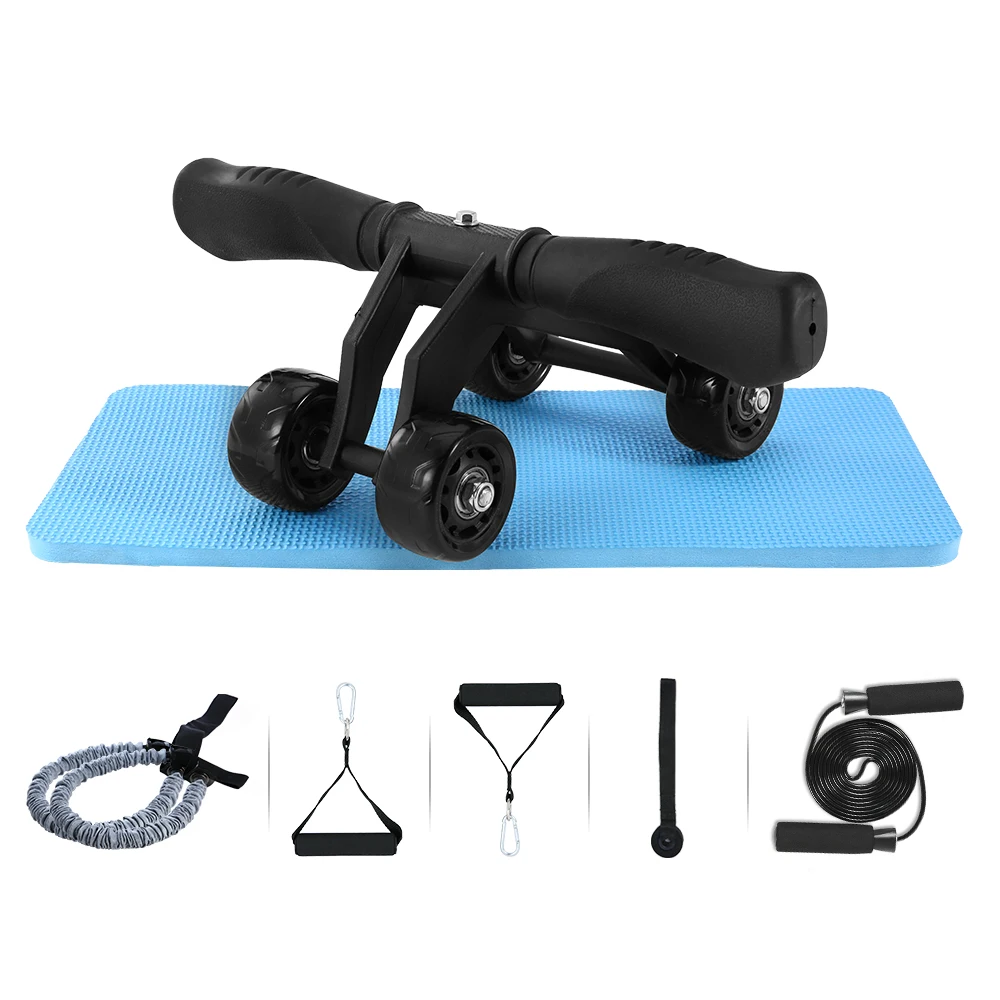New Keep Fit Wheels Fitness Set No Noise Abdominal Wheel Arm Waist Leg