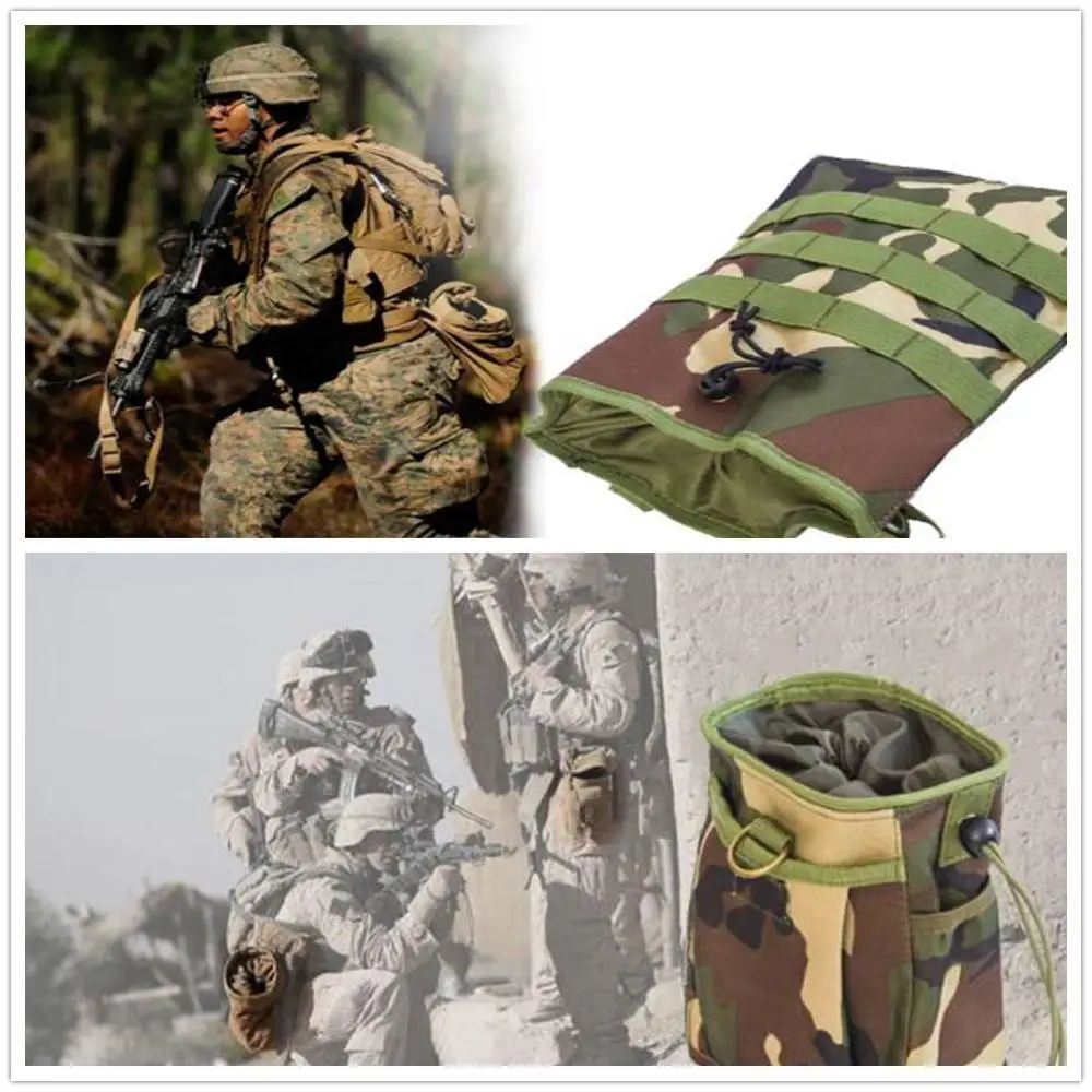 

Mounchain unisex 10L Outdoor Hunting Bag 600D Oxford cloth Tactical Magazine Dump Drop Pouch Recycle Waist Pack Ammo Bags