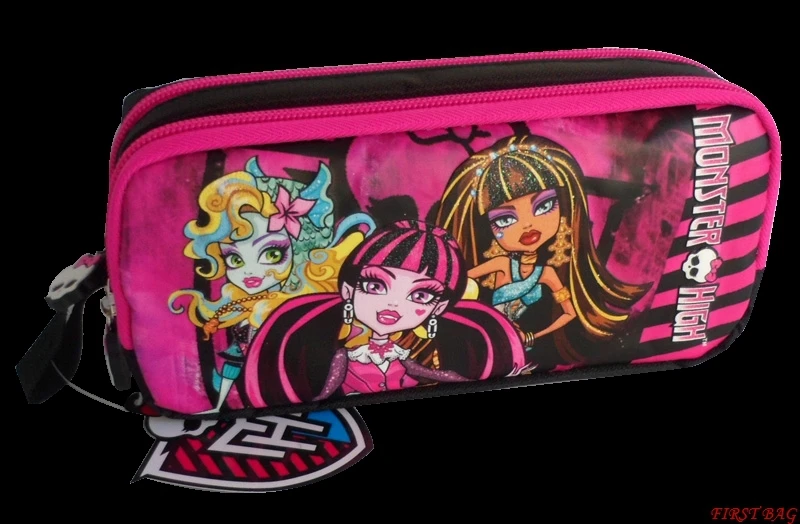 Monster High оригинальные Карандаш Чехол Сумка Школьные Рюкзаки Большая емкость Карандаш Чехол подарок на год