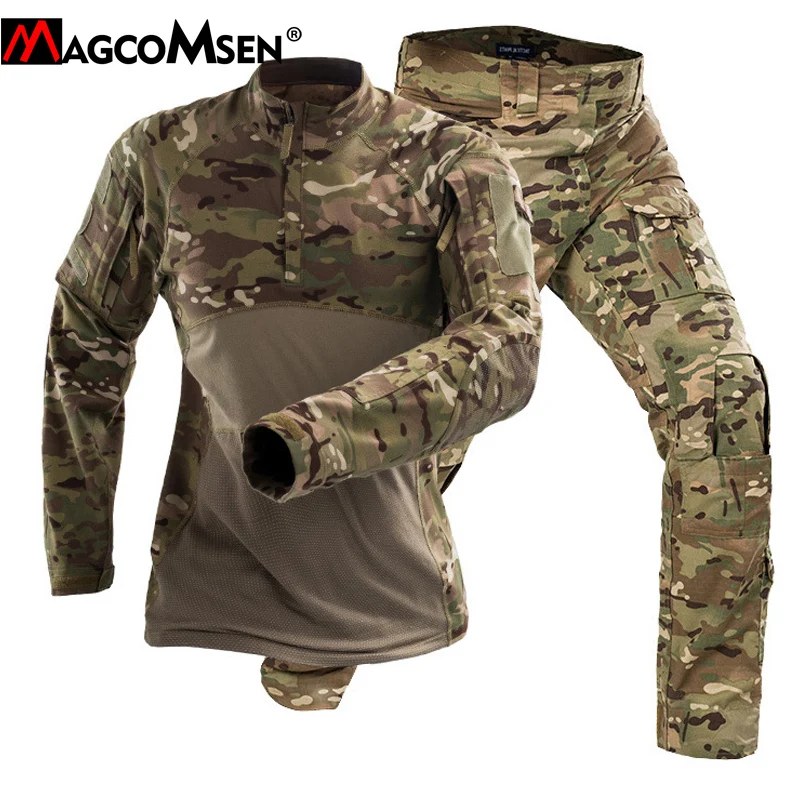 

MAGCOMSEN Tactical Uniforms Men Military Clothing Sets Camouflage Airsoft Combat Special Force Suits Paintball Hunt Cloth CM-07