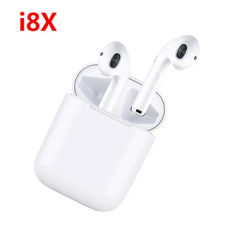 

i8X TWS Bluetooth 5.0 Headsets Binaural Wireless Sports Earphone Automatic Pairing Stereo Mini Headphones With Charging Box