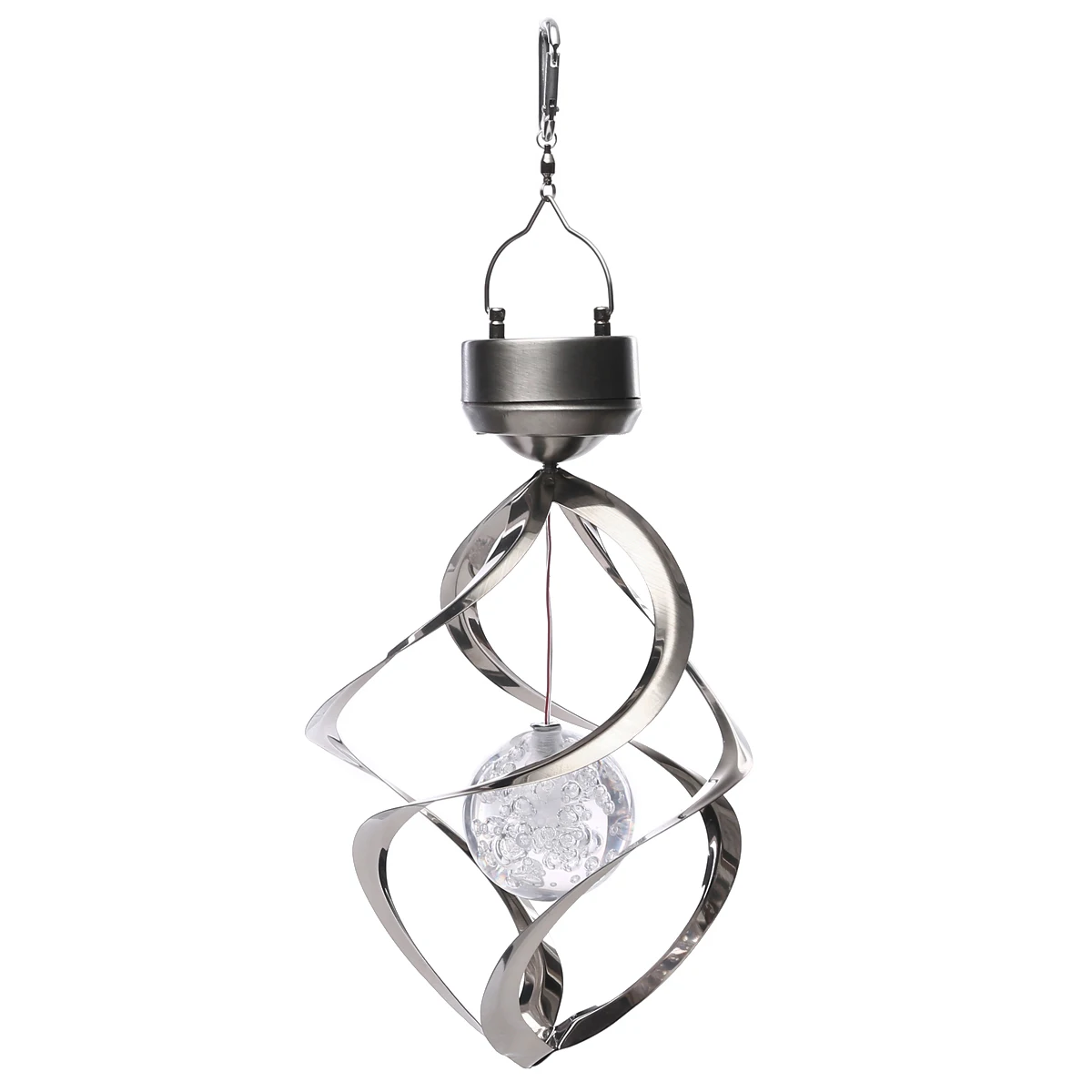 

Solar Powered LED Wind Chime Light Color Changing Hanging Spinner Lamp Home Garden Decoration