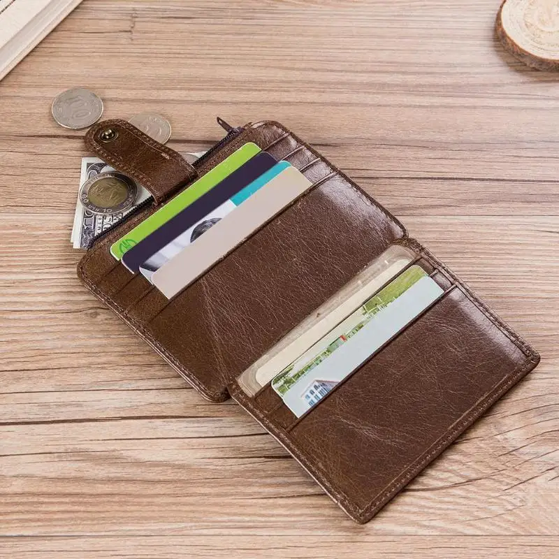 

Men Business ID Card Holder Soft Clutch Leather Coin Purse Wallet Casual Credit Card Holder Business ID Card Holder M20