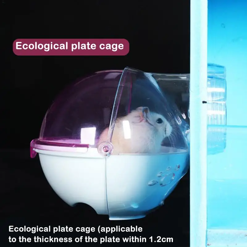 

Small Pet Animal Cage External Bathroom with Toilet for Chinchilla Hamster Guinea Pigs Small Animal Bathing